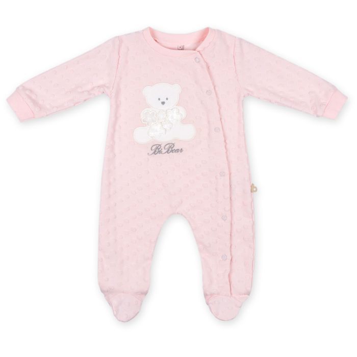 Человечек детский Bibaby с медвежонком (60063-50G-pink)