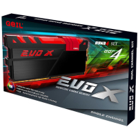 Модуль памяти для компьютера DDR4 16GB (2x8GB) 3200 MHz EVO X Black Geil (GEX416GB3200C16DC) изображение 2