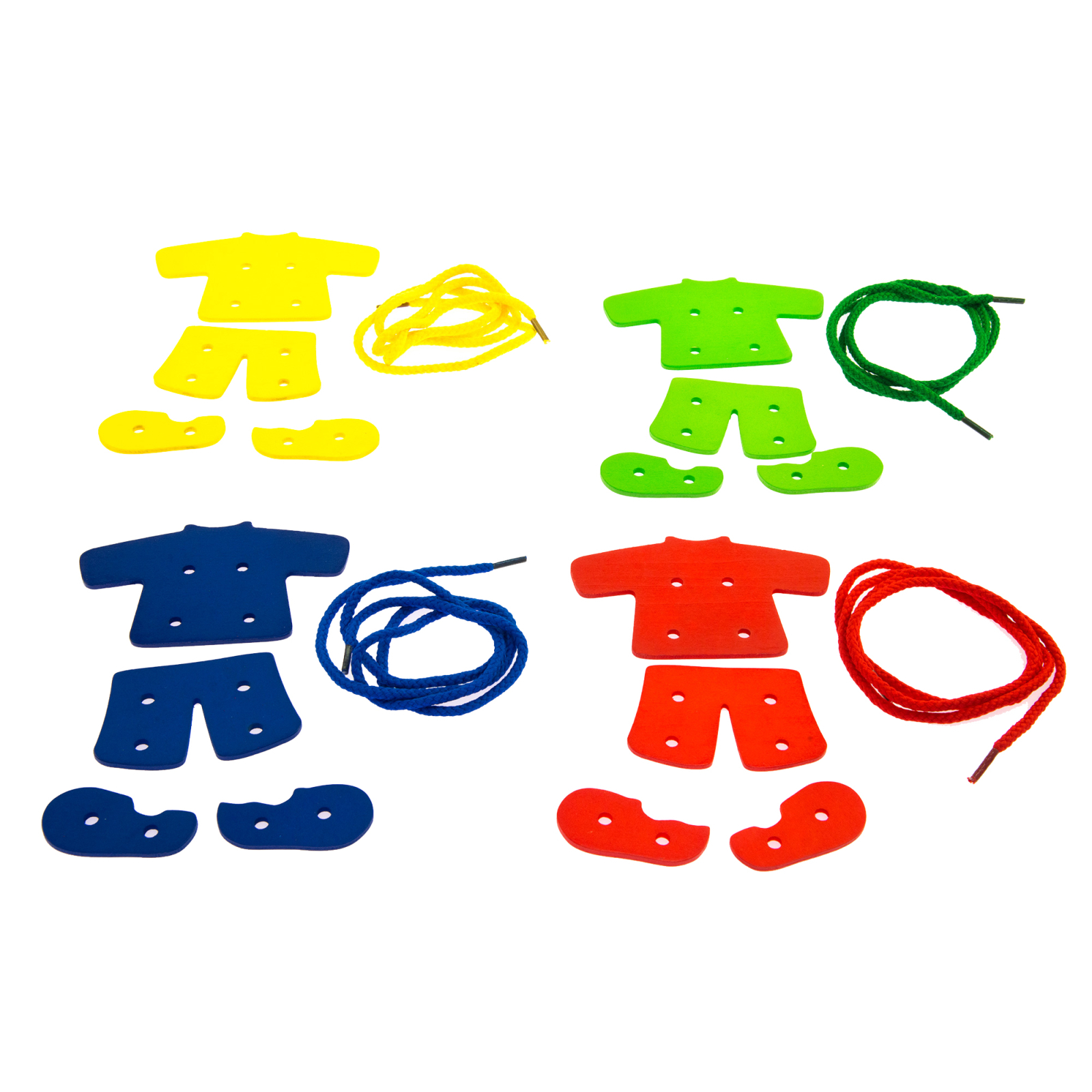 Розвиваюча іграшка Goki Шнуровка Медведь с одеждой (58929) зображення 2
