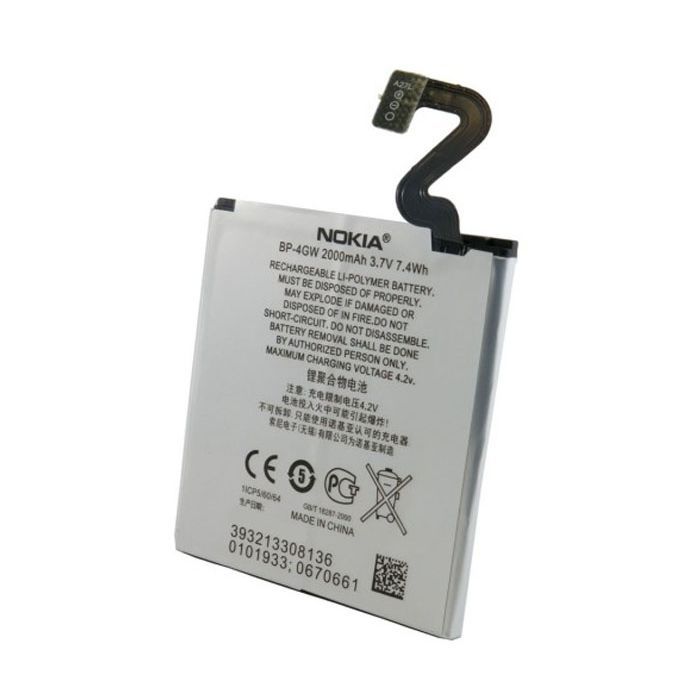 Аккумуляторная батарея Nokia BP-4GW, Lumia 920 (Original, 2000 mAh) (BMN6404) изображение 2