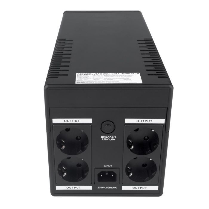 Пристрій безперебійного живлення LogicPower LPM-1100VA-P (6445) зображення 2