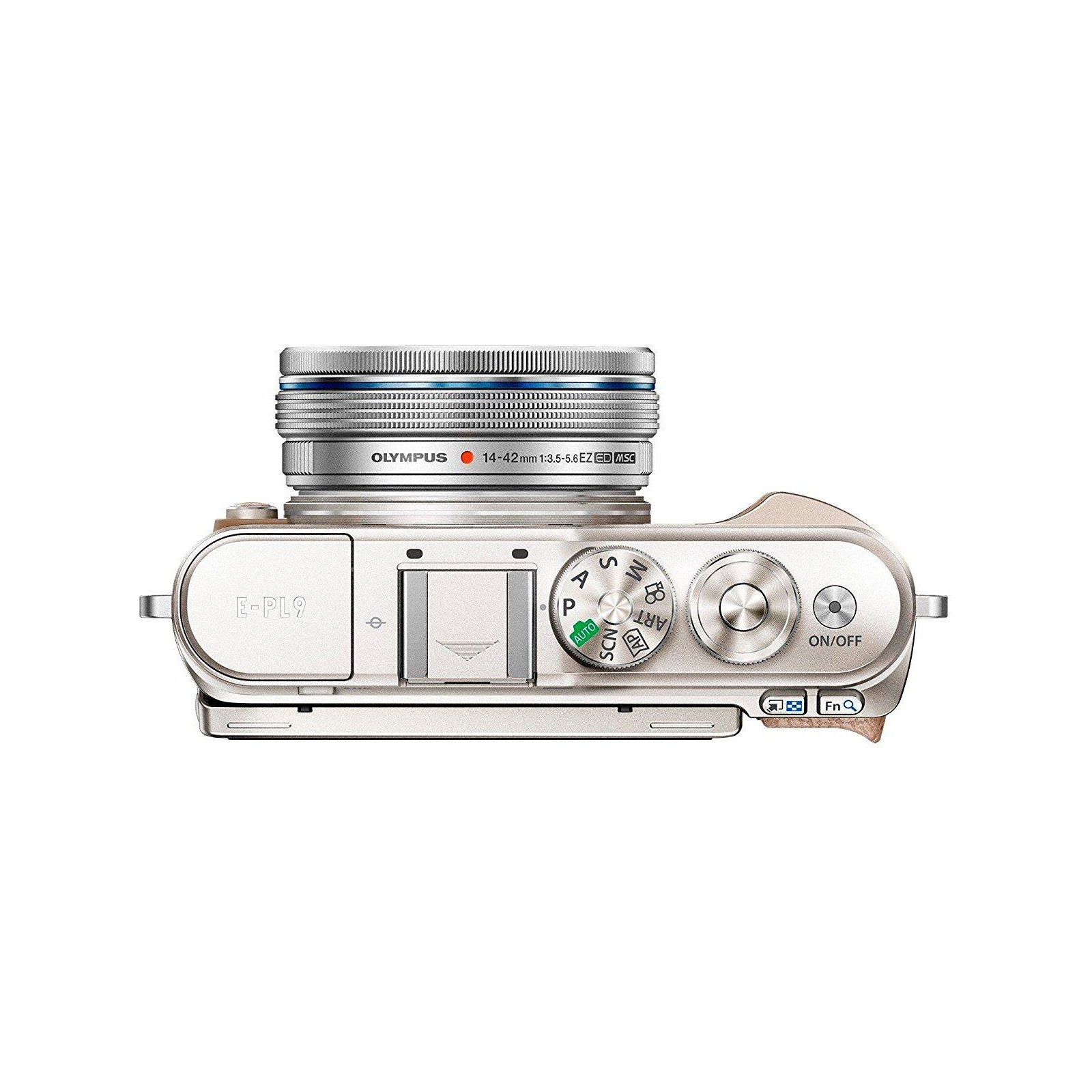 Цифровий фотоапарат Olympus E-PL9 14-42 mm Pancake Zoom Kit brown/silver (V205092NE000) зображення 4