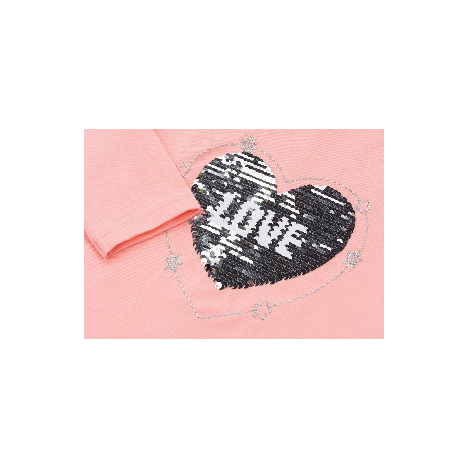 Кофта Breeze з аплікацією перевертишем "LOVE" (11227-110G-peach) зображення 4