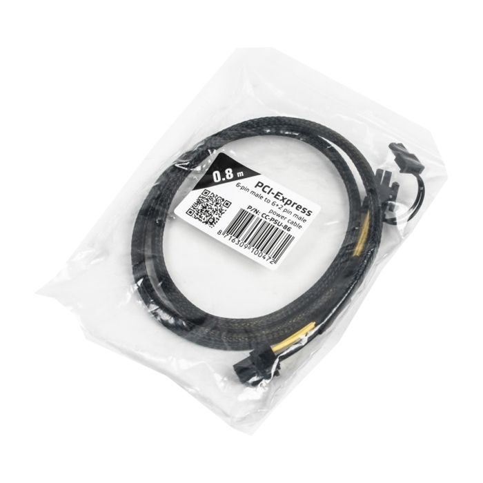 Кабель питания PCI express 6 пин на 6+2 пин Cablexpert (CC-PSU-86) изображение 3