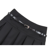 Юбка детская Lucky Life школьная с кружевом (12004-176G-black) изображение 3