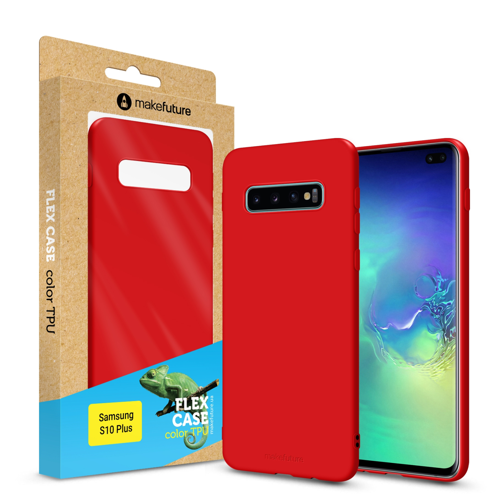 Чехол для мобильного телефона MakeFuture Flex Case (Soft-touch TPU) Samsung S10 Plus Red (MCF-SS10PRD)