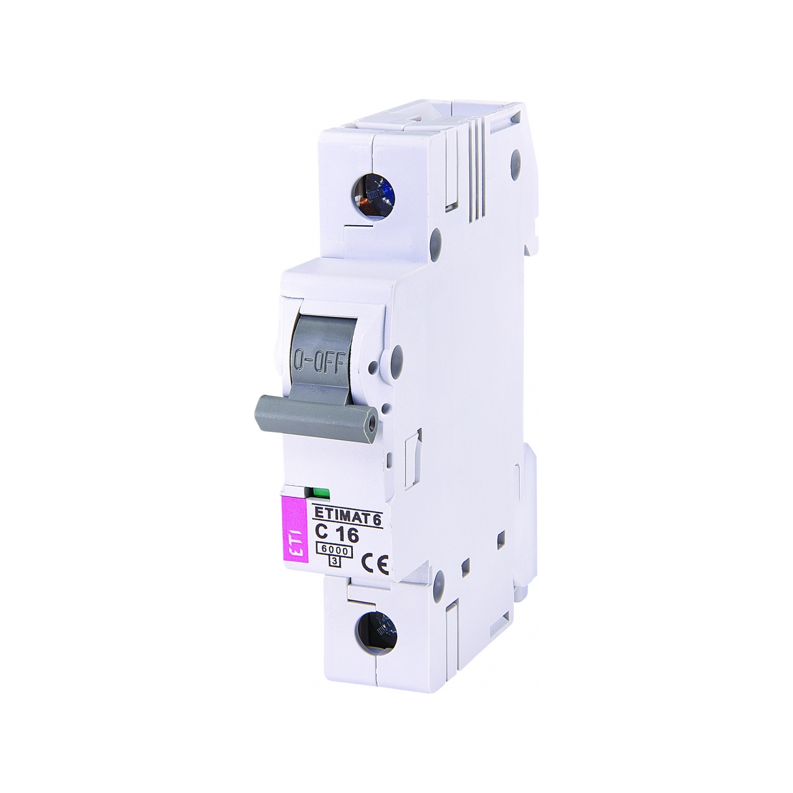 Автоматический выключатель ETI Выключатель автоматический ETIMAT 6 1p С 16А (6 kA) (2141516)