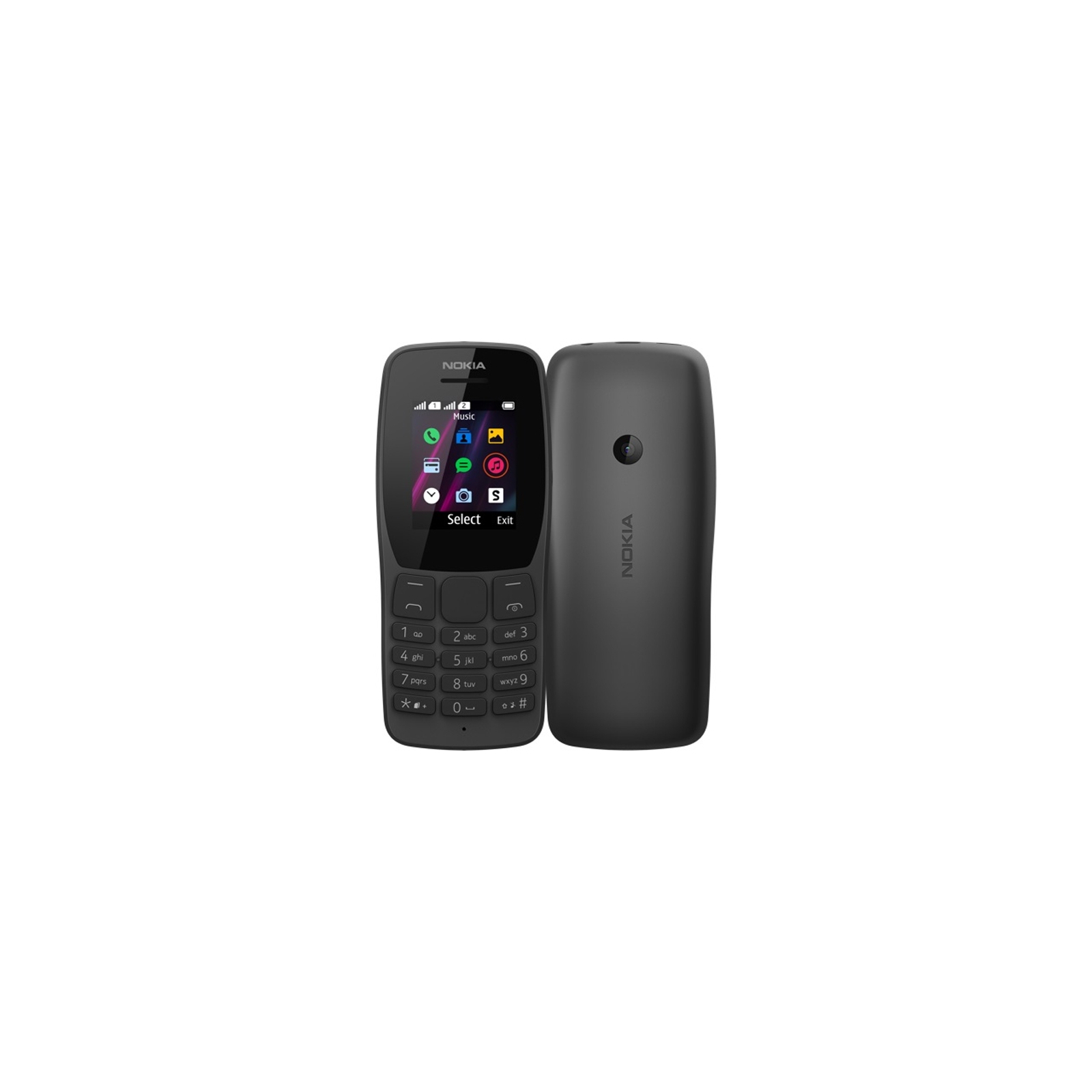 Мобільний телефон Nokia 110 DS Black (16NKLB01A07) зображення 3