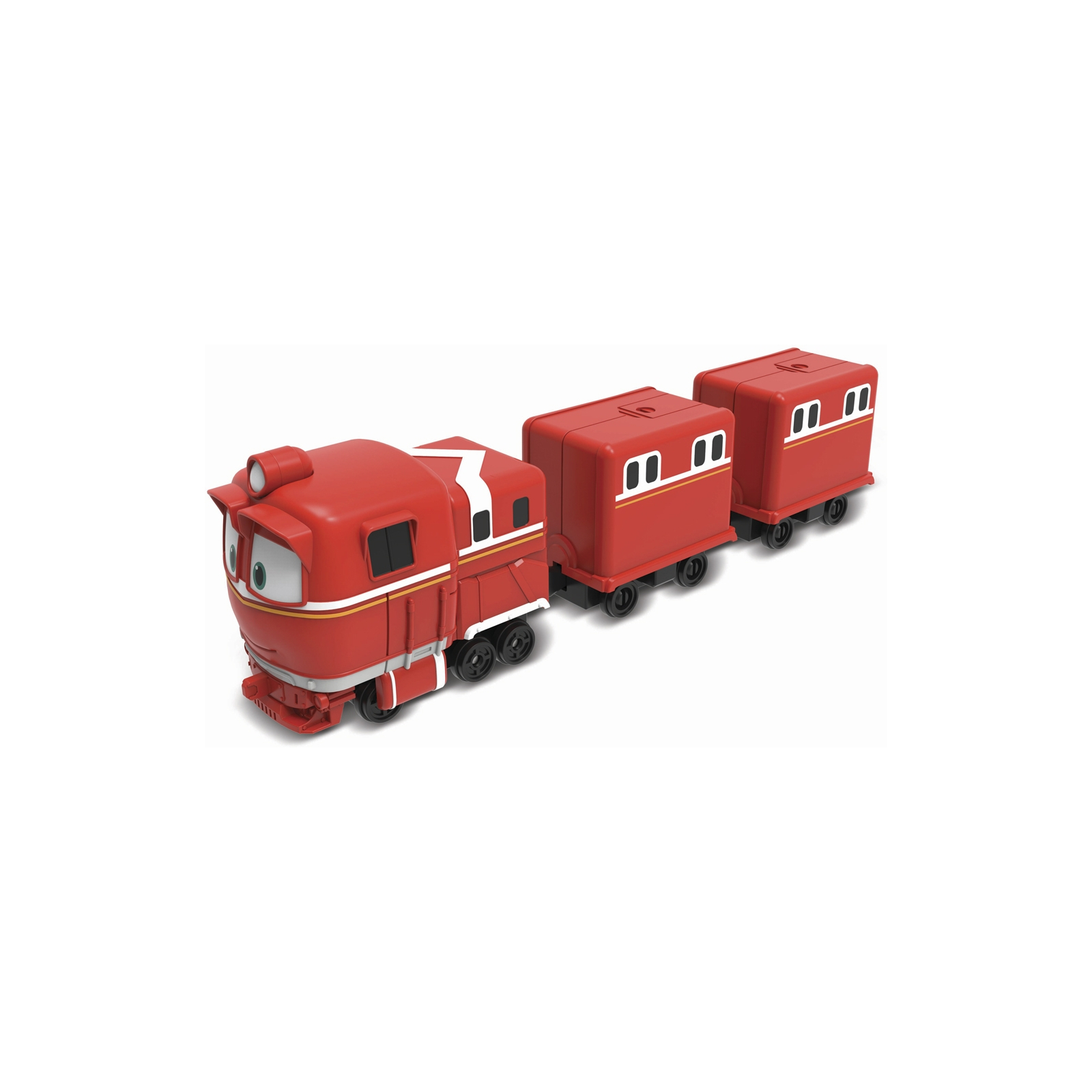 Игровой набор Silverlit Robot Trains Паровозик с двумя вагонами Альф (80180) изображение 2