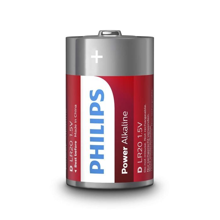 Батарейка Philips D LR20 Power Alkaline * 2 (LR20P2B/10) изображение 2