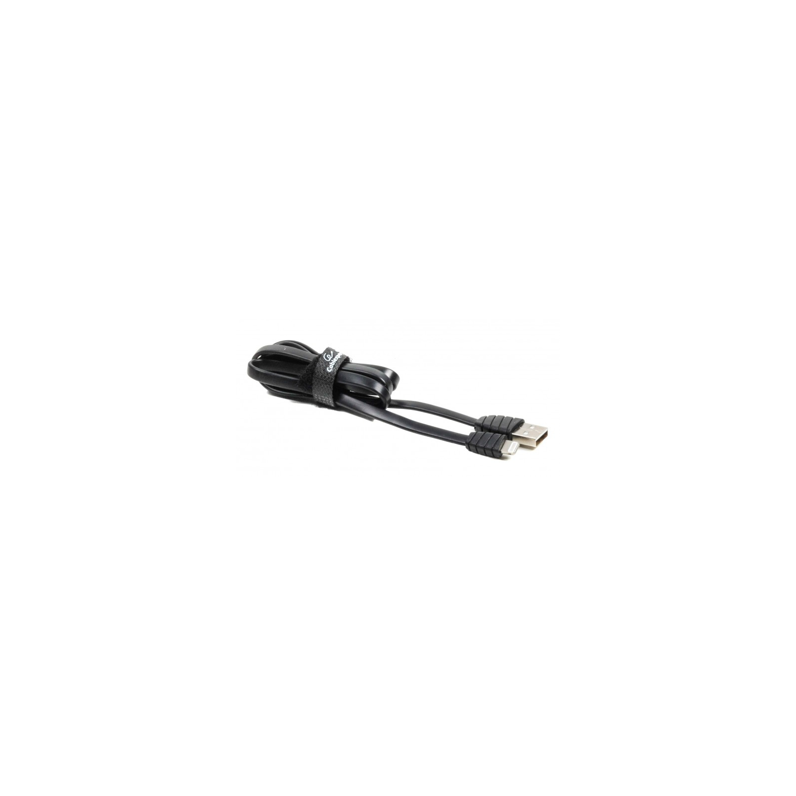 Дата кабель USB 2.0 AM to Lightning 1.0m flat Cablexpert (CCPB-L-USB-02BK) зображення 2