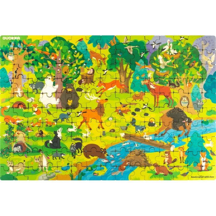 Пазл Quokka Пазл-виммель Животные в лесу: Весна 150 элементов (QUOKA62VPAS)