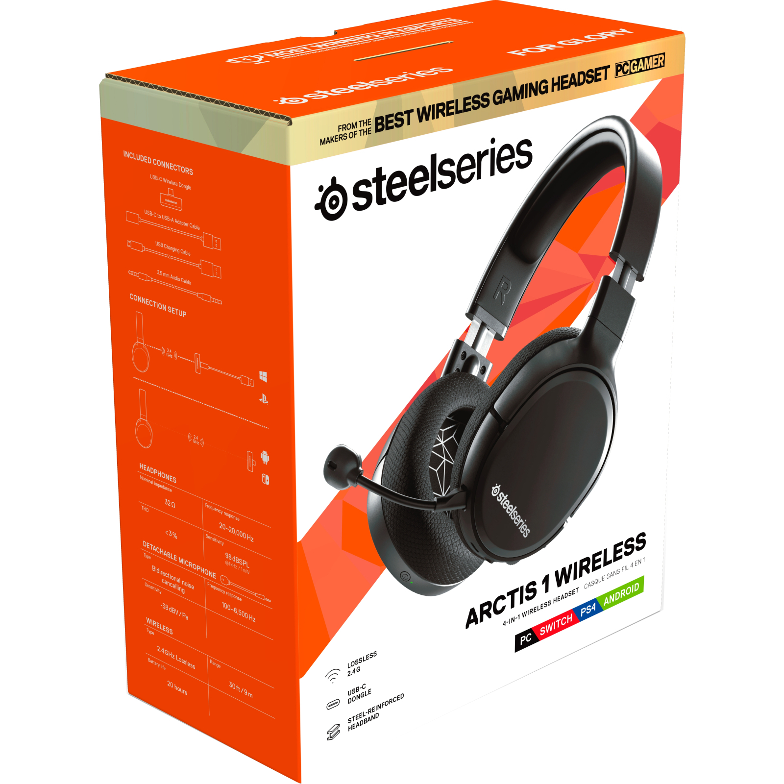 Навушники SteelSeries Arctis 1 Wireless (SS61512) зображення 4