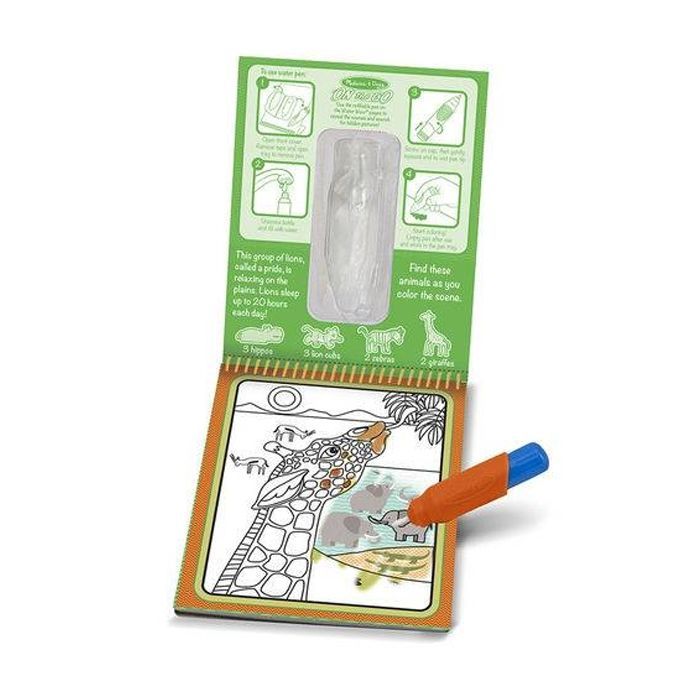 Набор для творчества Melissa&Doug Волшебная водная раскраска Сафари (MD19441) изображение 2