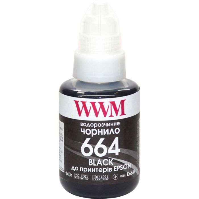 Чернила WWM Epson L110/L210/L300 140г Black (E664B)