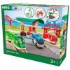 Железная дорога Brio World Набор с автовокзалом и мостами (33627)