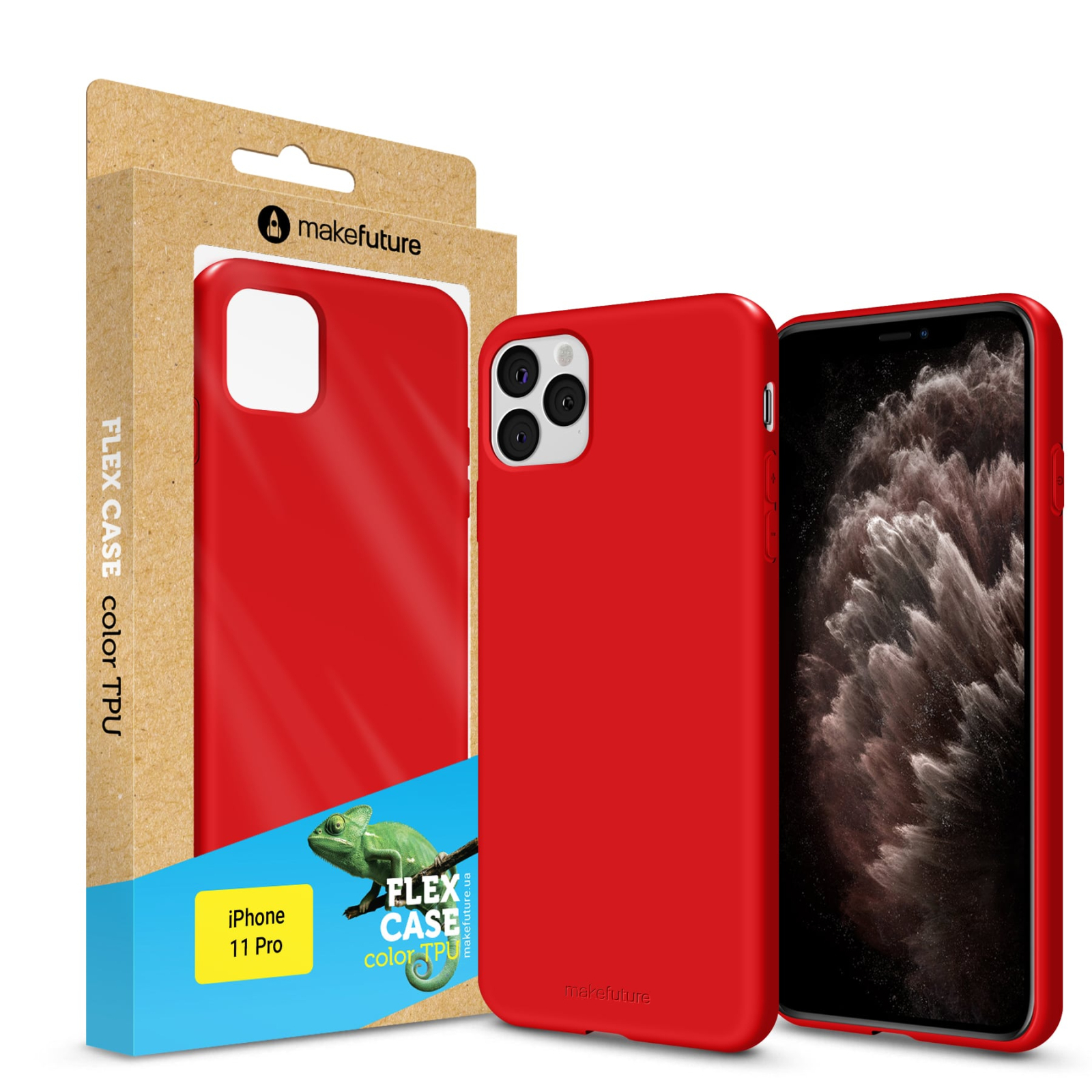 Чехол для мобильного телефона MakeFuture Flex Case (Soft-touch TPU) Apple iPhone 11 Pro Red (MCF-AI11PRD)