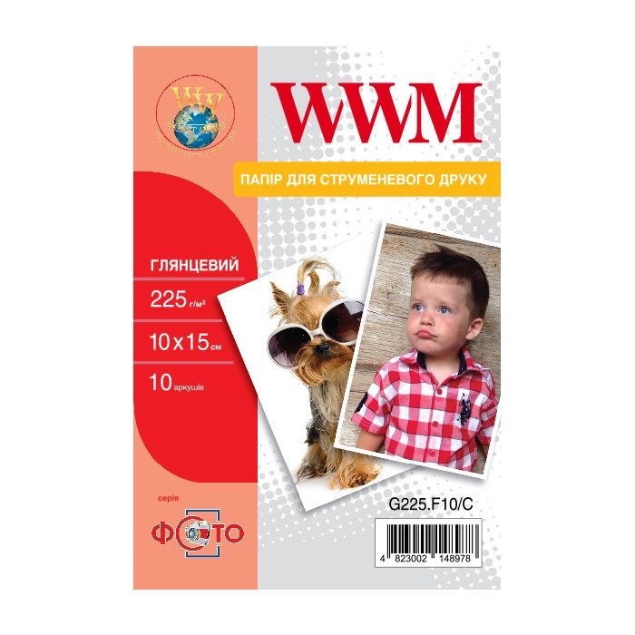 Фотопапір WWM 10x15 (G225.F10/C)