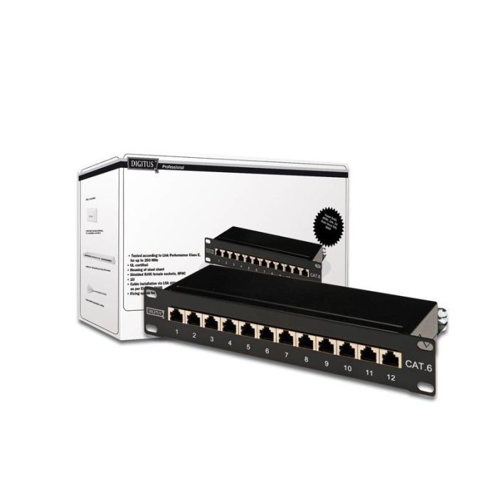 Патч-панель Digitus 10" 1U 12 портов cat.6 STP в сборе (DN-91612S) зображення 2