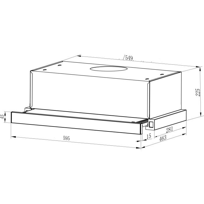 Витяжка кухонна Interline DELI BL A/60/2/T (DELIBLA/60/2/T) зображення 2