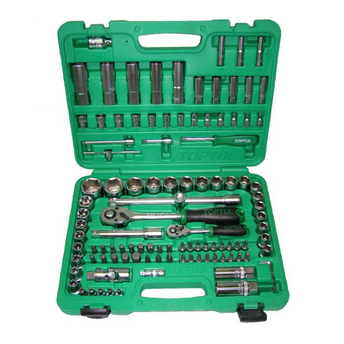 Набір інструментів Toptul автомобільний 1/4", 1/2" 108од. (6-гр.) (GCAI108R)