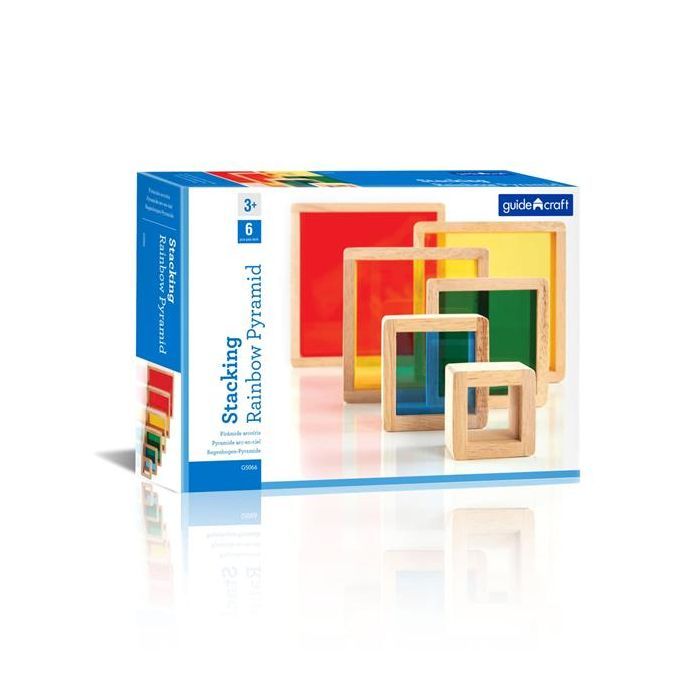 Игровой набор Guidecraft Набор блоков Block Play Цветная пирамидка (G5066) изображение 5