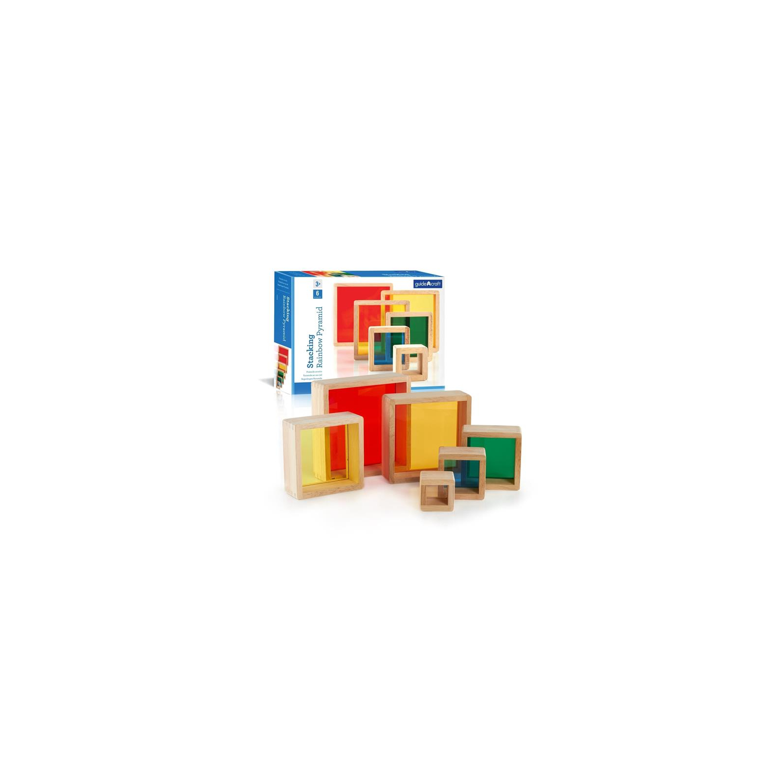 Игровой набор Guidecraft Набор блоков Block Play Цветная пирамидка (G5066)