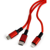 Дата кабель USB 2.0 AM to Lightning + Micro 5P + Type-C Extradigital (KBU1750) изображение 3