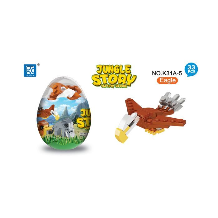 Конструктор Mindbox JUNGLE STORY в яйце в ассорт (K31A) изображение 4