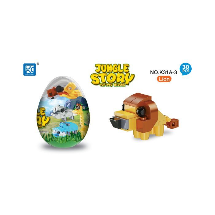 Конструктор Mindbox JUNGLE STORY в яйце в ассорт (K31A) изображение 5