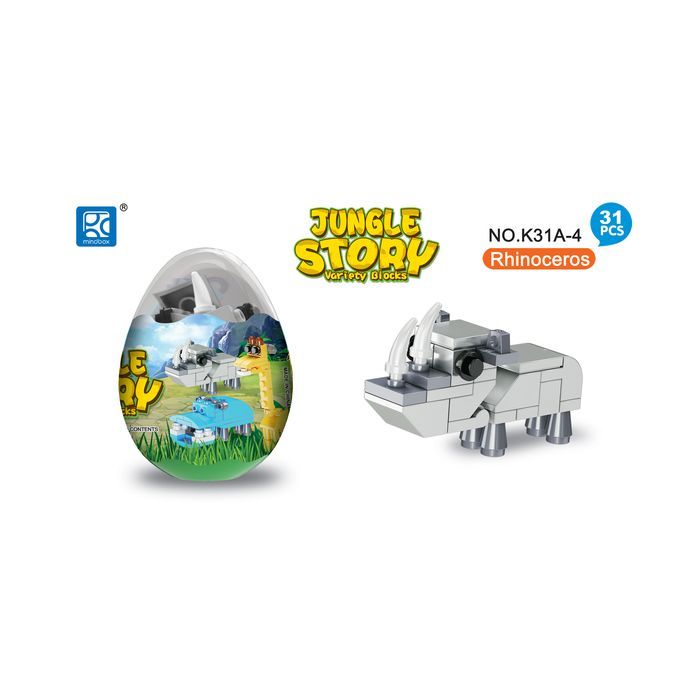 Конструктор Mindbox JUNGLE STORY в яйце в ассорт (K31A) изображение 7
