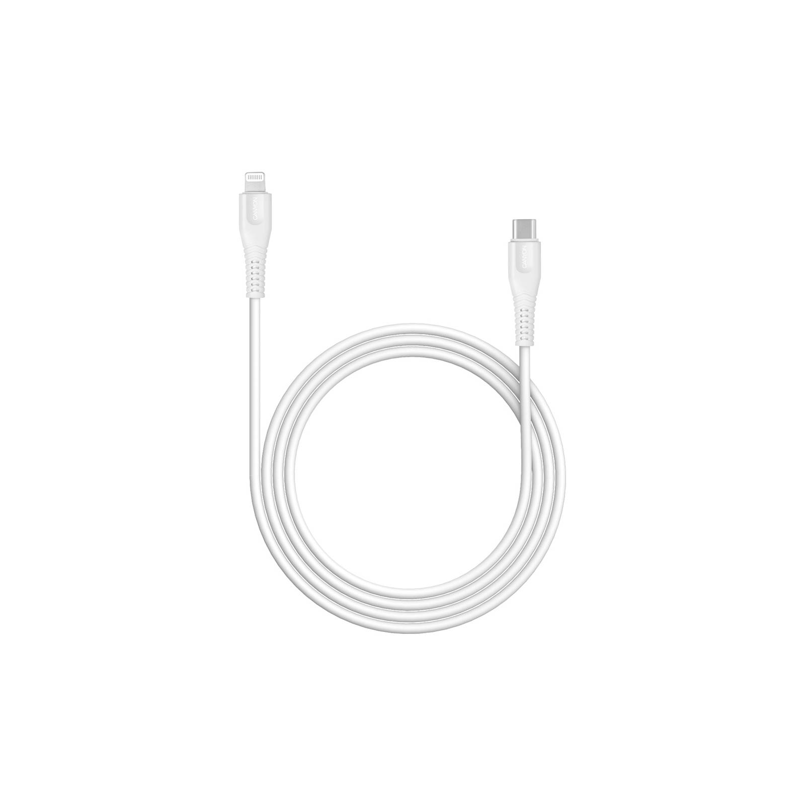 Дата кабель USB-C to Lightning 1.2m MFI Black Canyon (CNS-MFIC4B) зображення 2