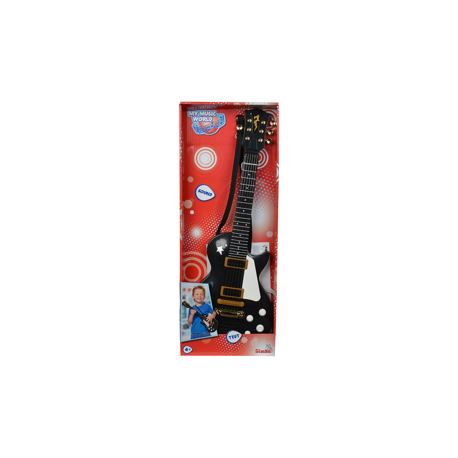 Музыкальная игрушка Simba Электронная Рок-гитара, 56 см,4+ (6837110_black) изображение 2