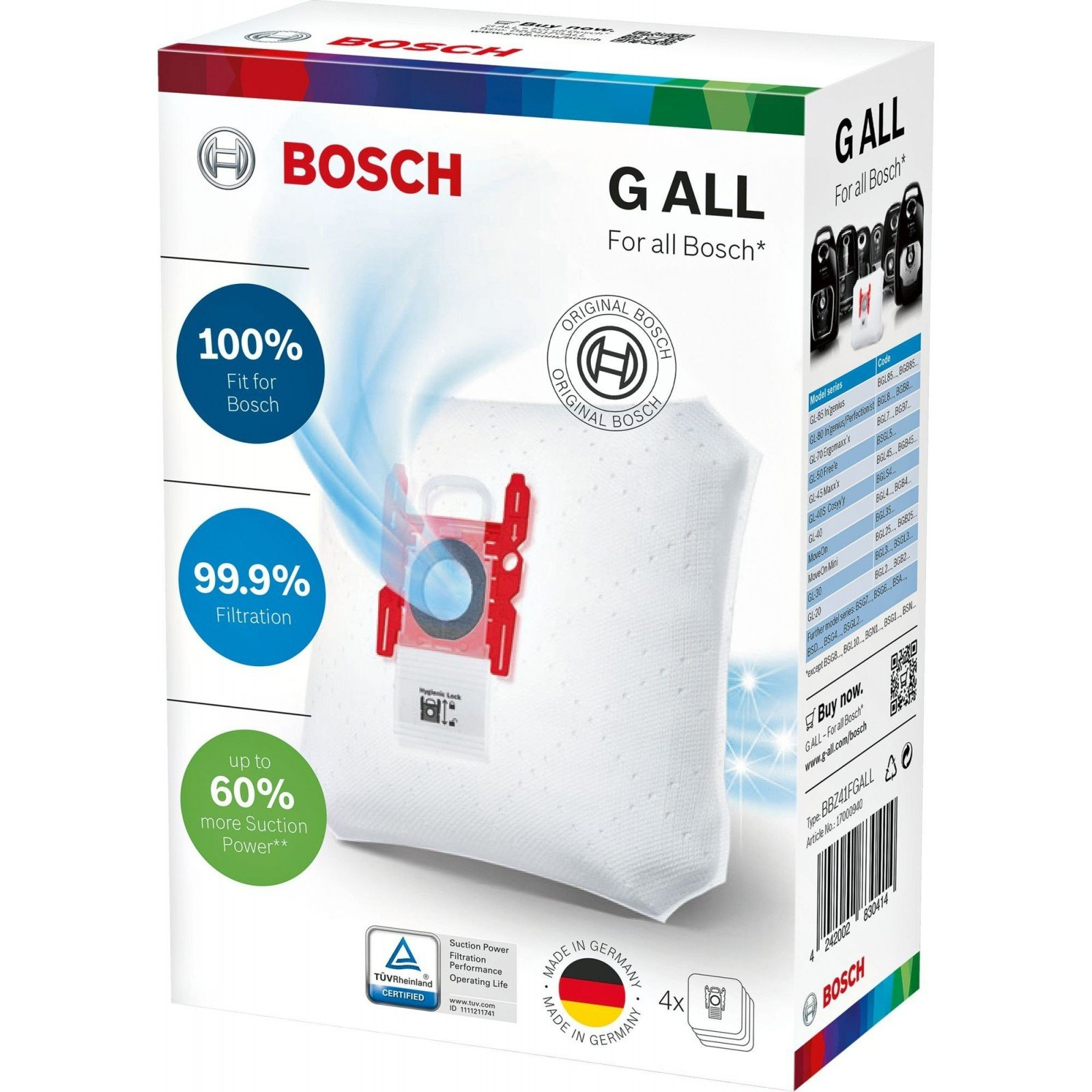 Мешок для пылесоса Bosch BBZ 41 FG ALL (BBZ41FGALL)
