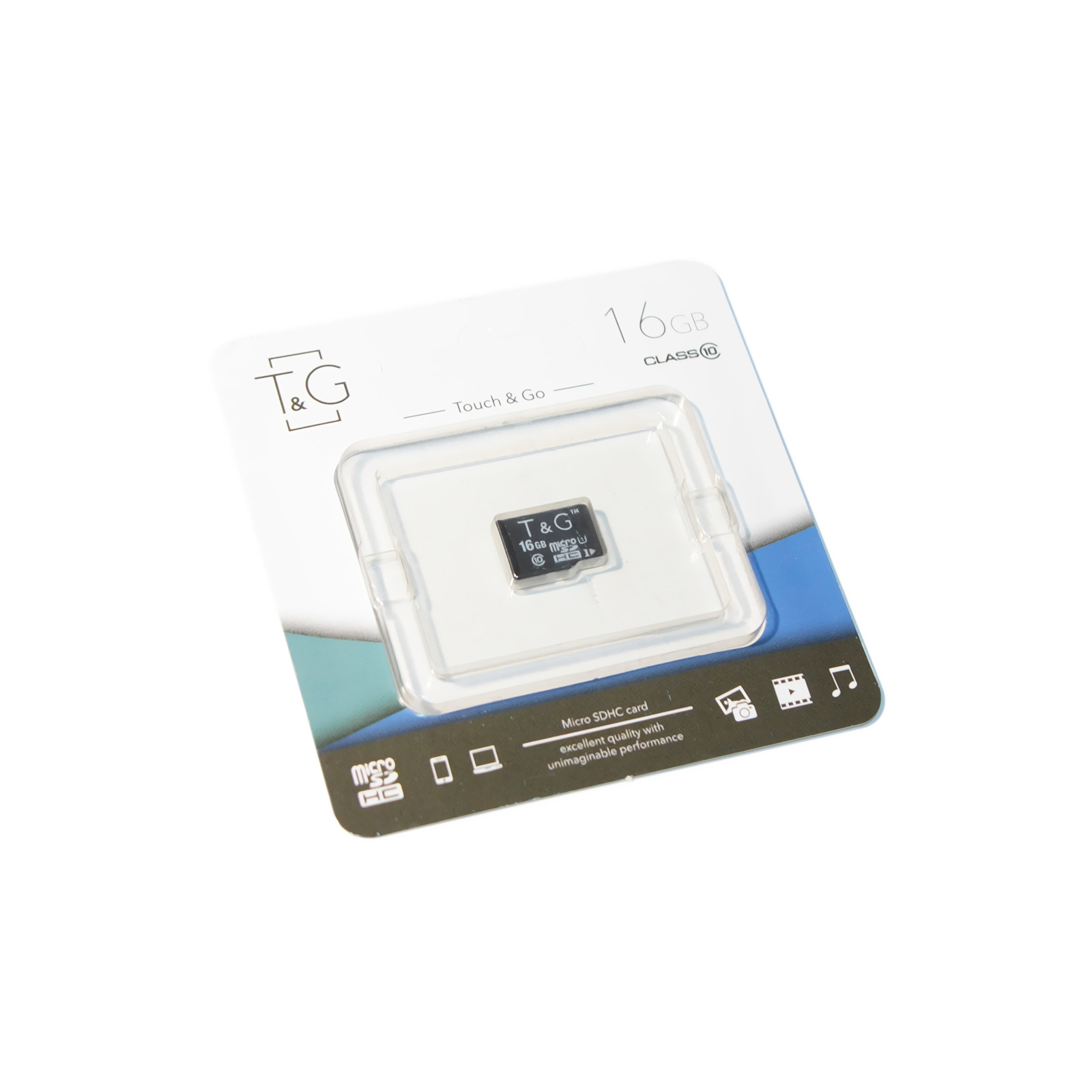 Карта пам'яті T&G 16GB microSDHC class 10 UHS-I (TG-16GBSD10U1-00)