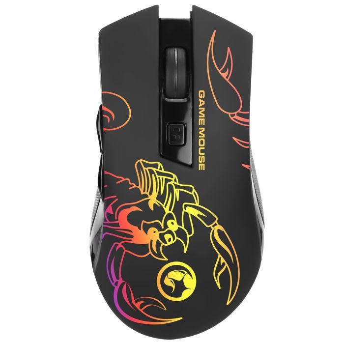 Мишка Marvo M209 LED USB Black (M209) зображення 3
