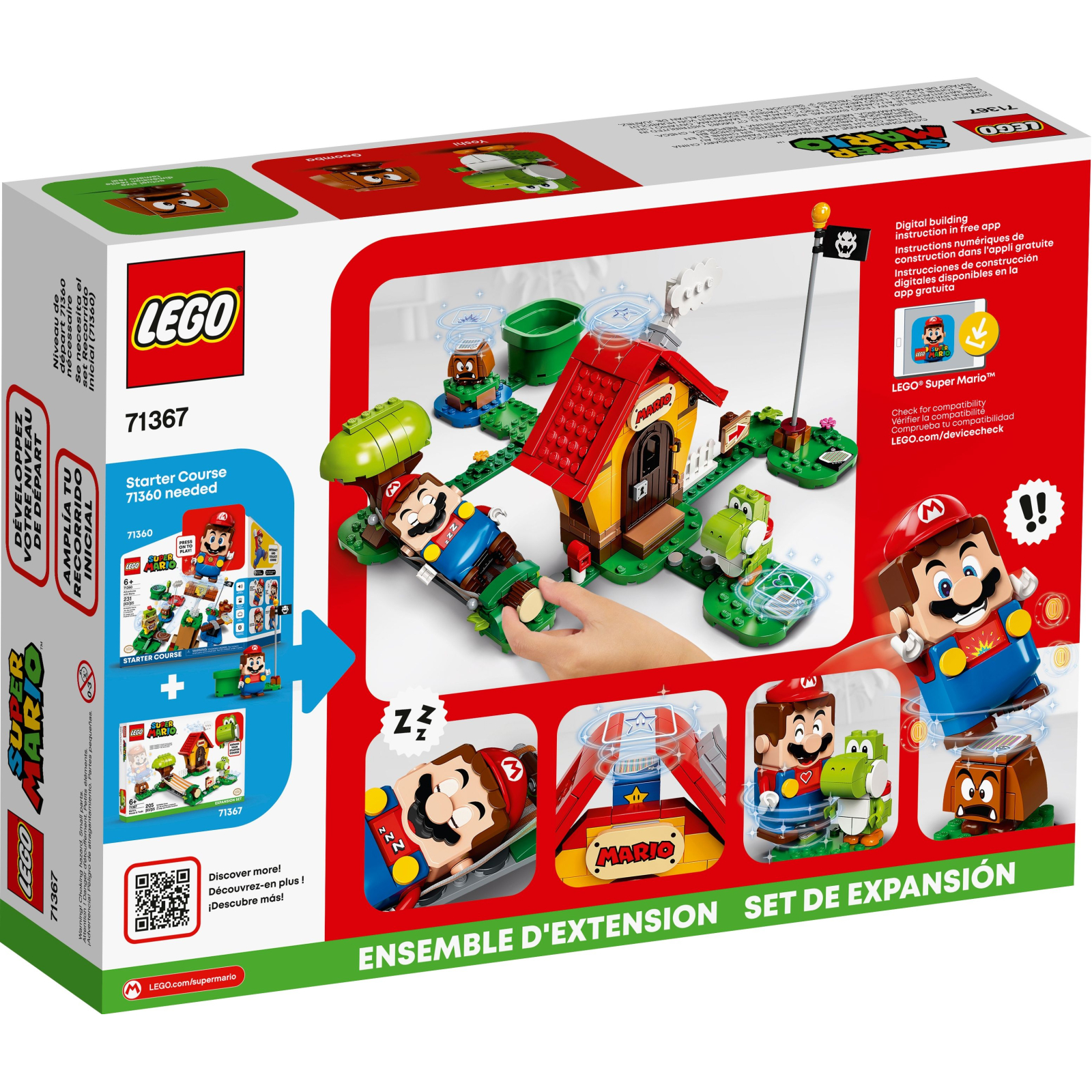 Конструктор LEGO Super Mario Дом Марио и Йоши дополнительный набор (71367) изображение 4