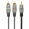 Кабель мультимедійний Jack 3.5mm to 2хRCA 2.5m Cablexpert (CCA-352-2.5M)