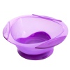 Набір дитячого посуду Baby Team Тарілка на присосці, 280 мл (6004_фіолетовий)