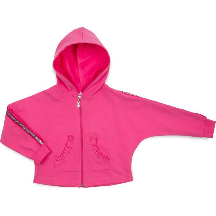 Кофта дитяча Breeze на блискавці з капюшоном (14690-98G-pink)