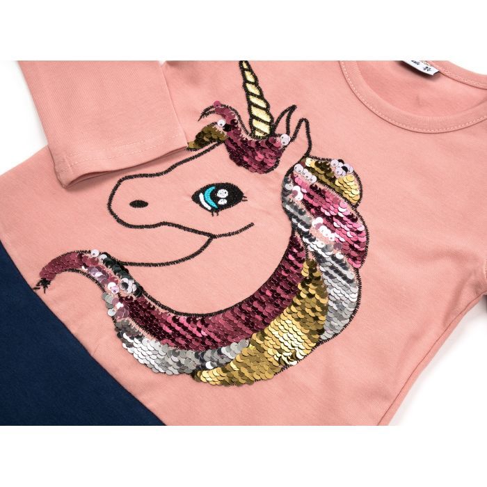 Плаття дитяче Breeze з єдинорогом (B-89-92G-brown) зображення 3