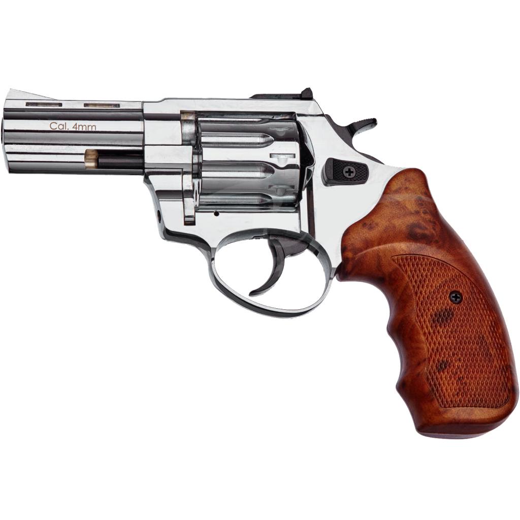 Револьвер під патрон Флобера Stalker 3" 4 мм Nickel Brown (ST3WN)