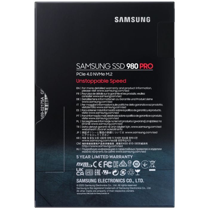 Накопитель SSD M.2 2280 1TB 980 PRO Samsung (MZ-V8P1T0BW) изображение 6