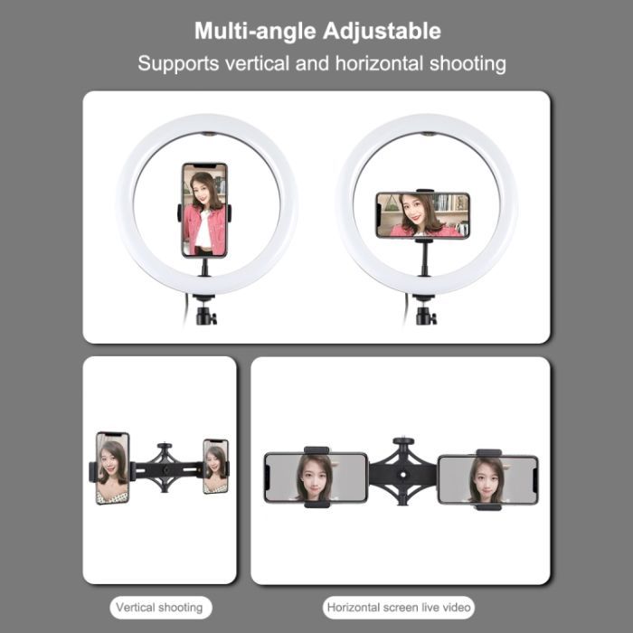 Набор блогера Puluz Ring USB LED lamp PKT3062B 11.8" + tripod 1.65 м (PKT3062B) изображение 6