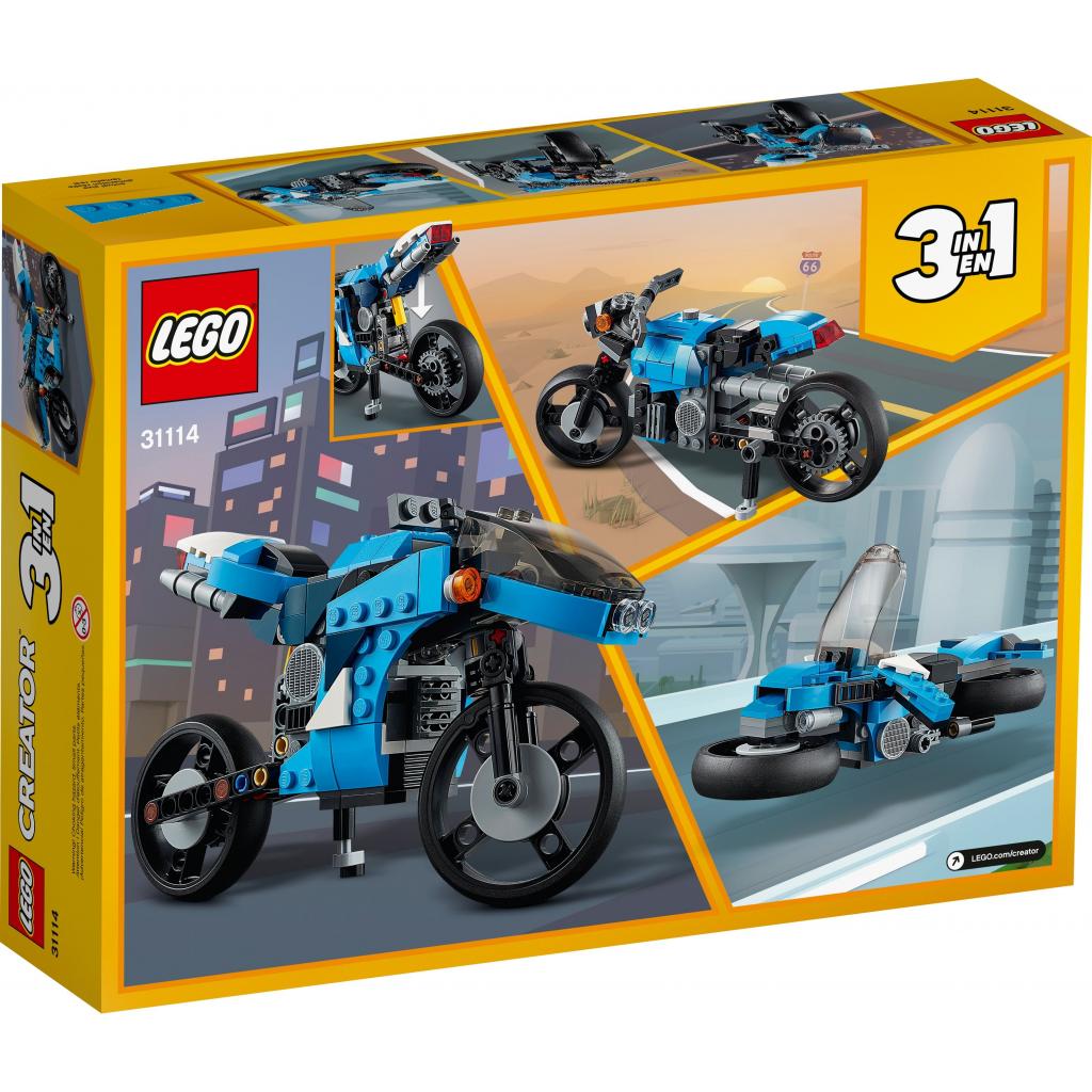 Конструктор LEGO Creator Супермотоцикл 236 деталей (31114) зображення 12