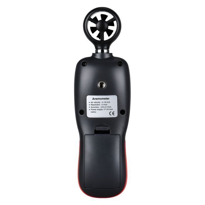Анемометр Wintact цифровий крильчастий 0,3-30м / с, -10-45°C (WT82) зображення 4