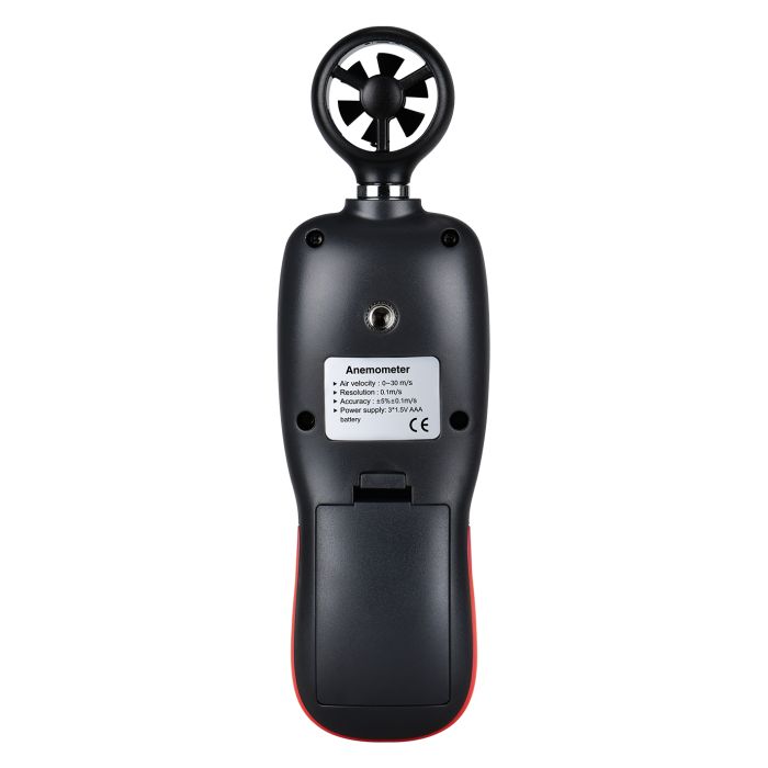 Анемометр Wintact цифровой крыльчатый 0,3-30м/с, -10-45°C (WT82) изображение 4