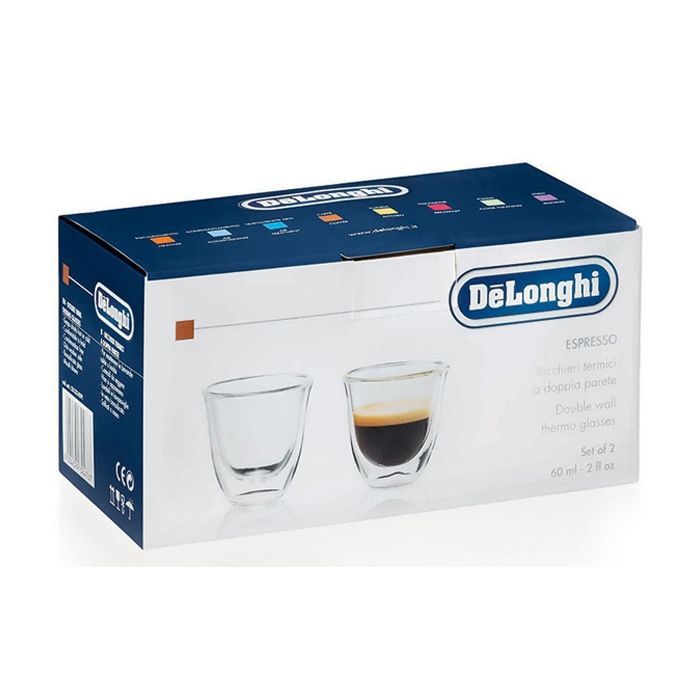 Набір склянок DeLonghi Espresso 2 шт 60 мл (00000010999) зображення 3