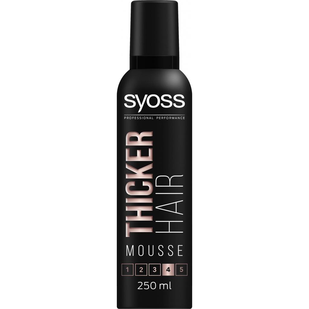 Мусс для волос Syoss Thicker Hair с эффектом утолщения волос Фиксация 4 250 мл (5410091751517)