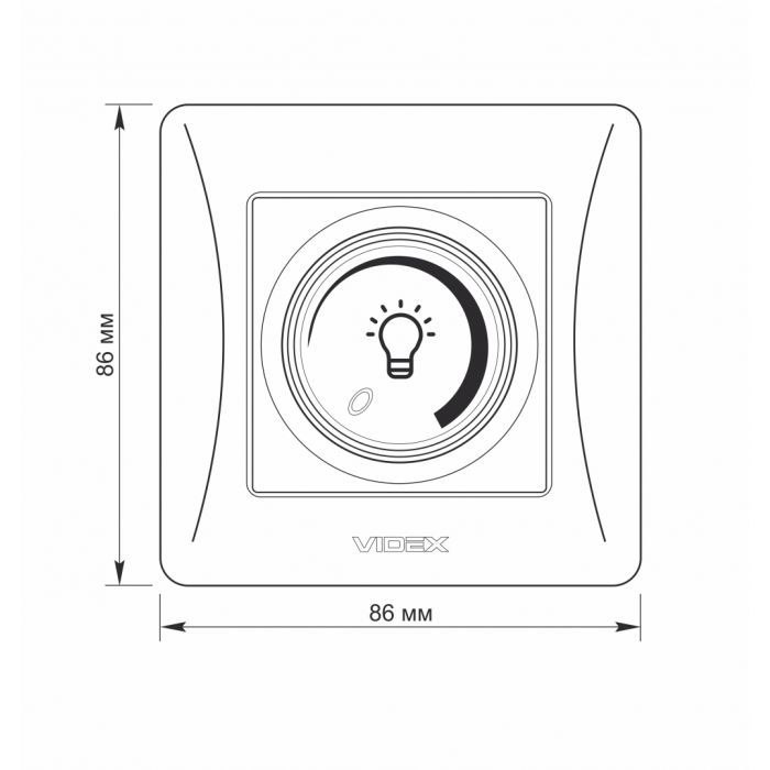 Світлорегулятор Videx BINERA LED 200Вт (VF-BNDML200-W) зображення 6